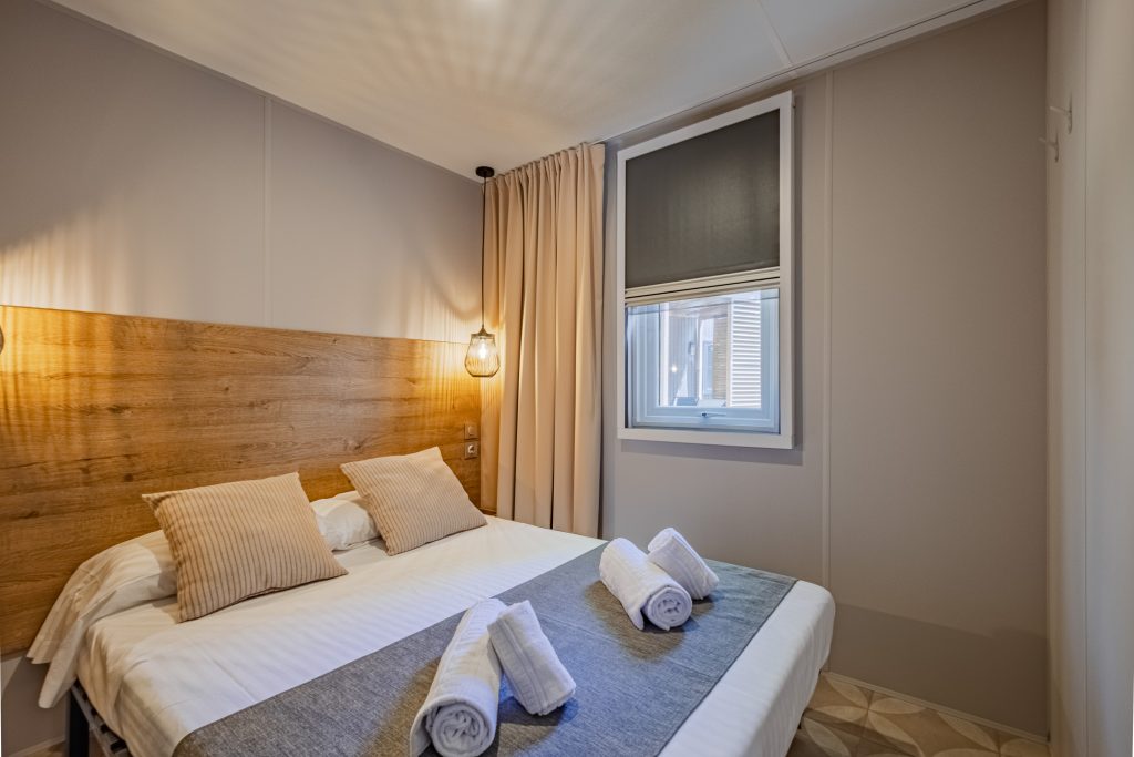 stacaravan slaapkamer